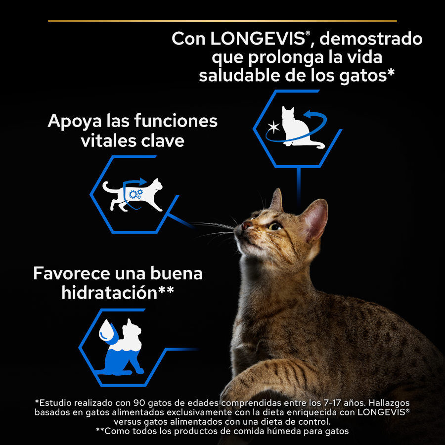85 g Pro Plan Senior Longevis Mousse de Atum em lata para gatos, , large Imagem n&uacute;mero 3